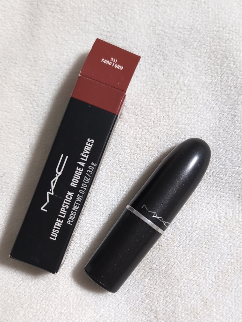 MAC Cosmetics Lustre Lipstick - 531 Good Form (brown-red) New